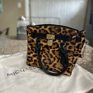 Michael Kors Leopard Satchel